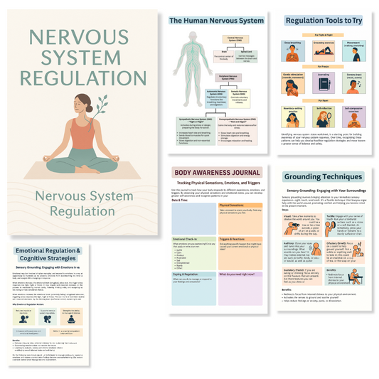 Nervous System Regulation Workbook -  Worksheets and Exercises